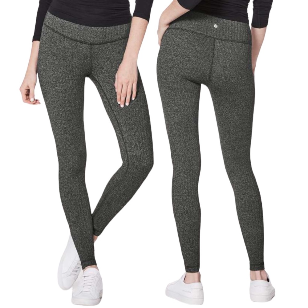 Lululemon Wunder Under Low-Rise Tight 28" Heathered Herringbone
